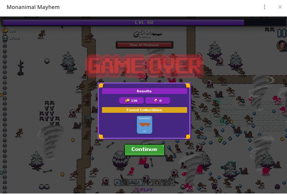 yunbbong's tweet photo. Dnad!! 👋
New monsters and more difficult games.
Tomorrow is the start of a new season! Let's get ready together.
I did 25 minutes but only level 48. It's too hard
#MonadTestnet #monanimal @koreanads @monad_xyz @monanimalmayhem https://t.co/Em96pLm6mP