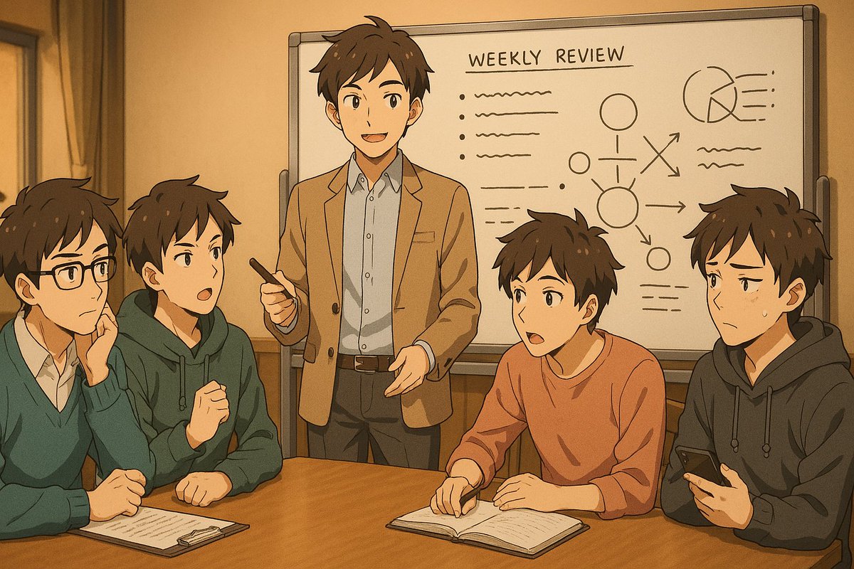 📌週末におすすめの習慣
『自分会議』、やってますか？
1週間のnoteやSNSを振り返りながら、
「自分の言葉」「思考の流れ」を棚卸しするだけで、
次の行動が変わるんですよね。

そんな週末ルーティンを
1本にまとめました🧾
👇note.com/fit_rat4279/n/…

#note #書く習慣 #週末ルーティン