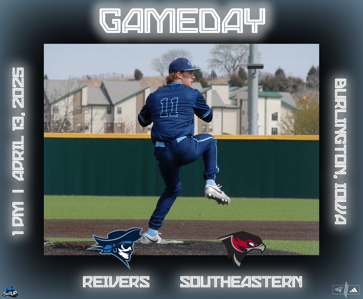 The Reivers look to take the rubber match!

🏴‍☠️⚾️ REIVERS GAMEDAY ⚾️🏴‍☠️

🆚 Southeastern
🕐 1pm
📍 Community Field, Burlington, IA

#SailsUp🏴‍☠️ | <a href="/GoReivers/">Iowa Western Reivers</a>