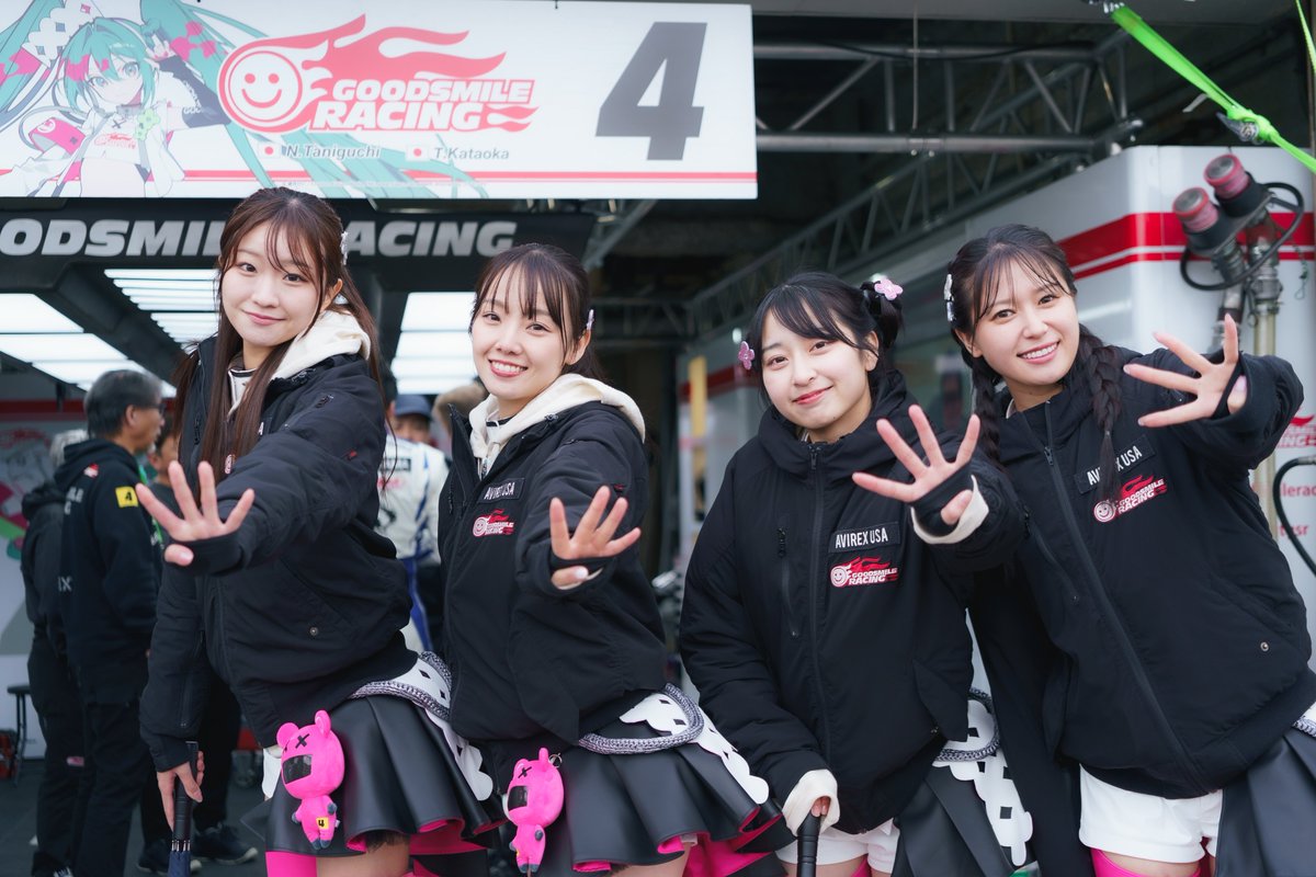 開幕戦岡山の決勝。 4号車グッドスマイル 初音ミク AMGは4位という結果