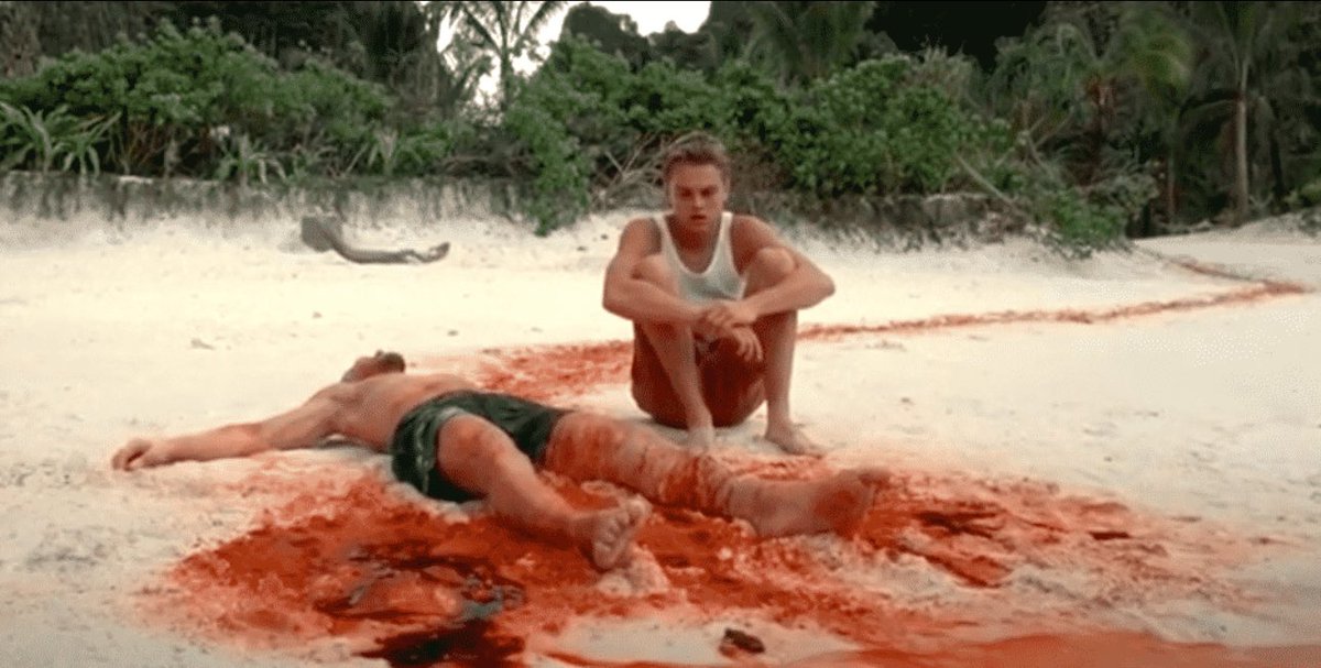 ShabdSingh's tweet photo. @willmenaker A little on the nose but this scene from The Beach always left me queasy https://t.co/dqVhTJn19T