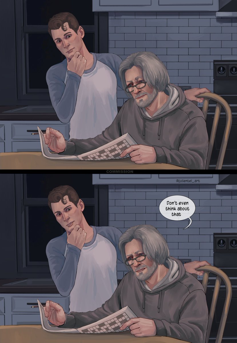 julientel_art's tweet photo. Connor, let your old man solve his crossword puzzles in peace

#DetroitBecomeHuman 
#commission https://t.co/r8FRNVAjdP