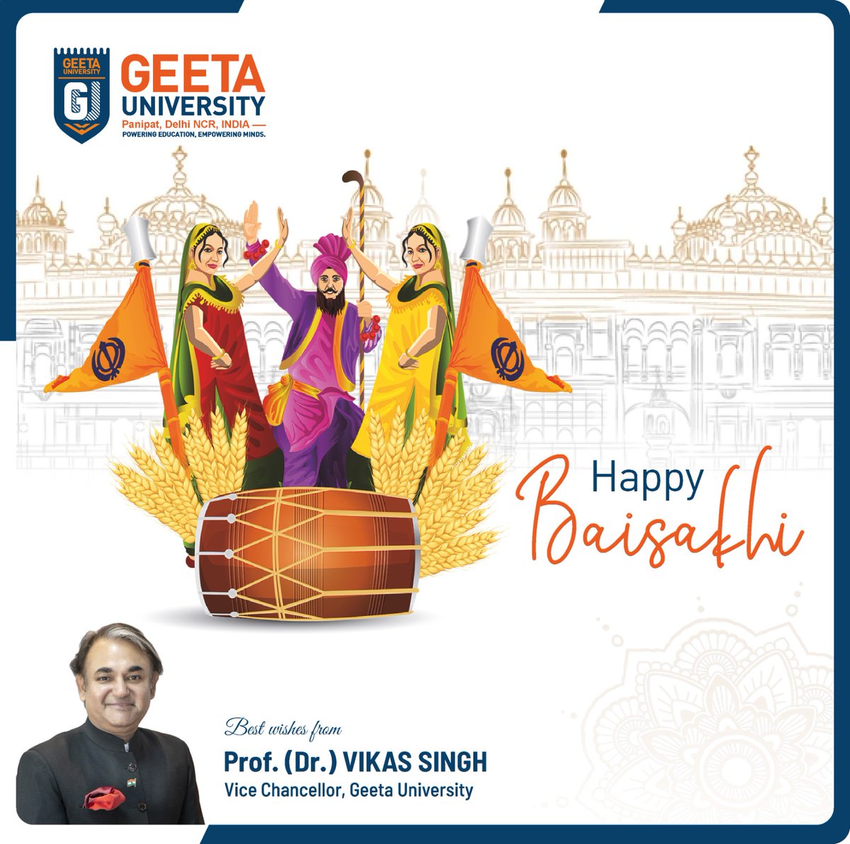ProfVikas's tweet photo. Wishing everyone a joyful and prosperous Baisakhi!!
May this vibrant festival of harvest bring new energy, success, and happiness to your life.
Warm wishes to all for a season filled with positivity and growth!
#HappyBaisakhi #HarvestFestival #NewBeginnings #Gratitude #CelebrationOfHardWork #Baisakhi2025