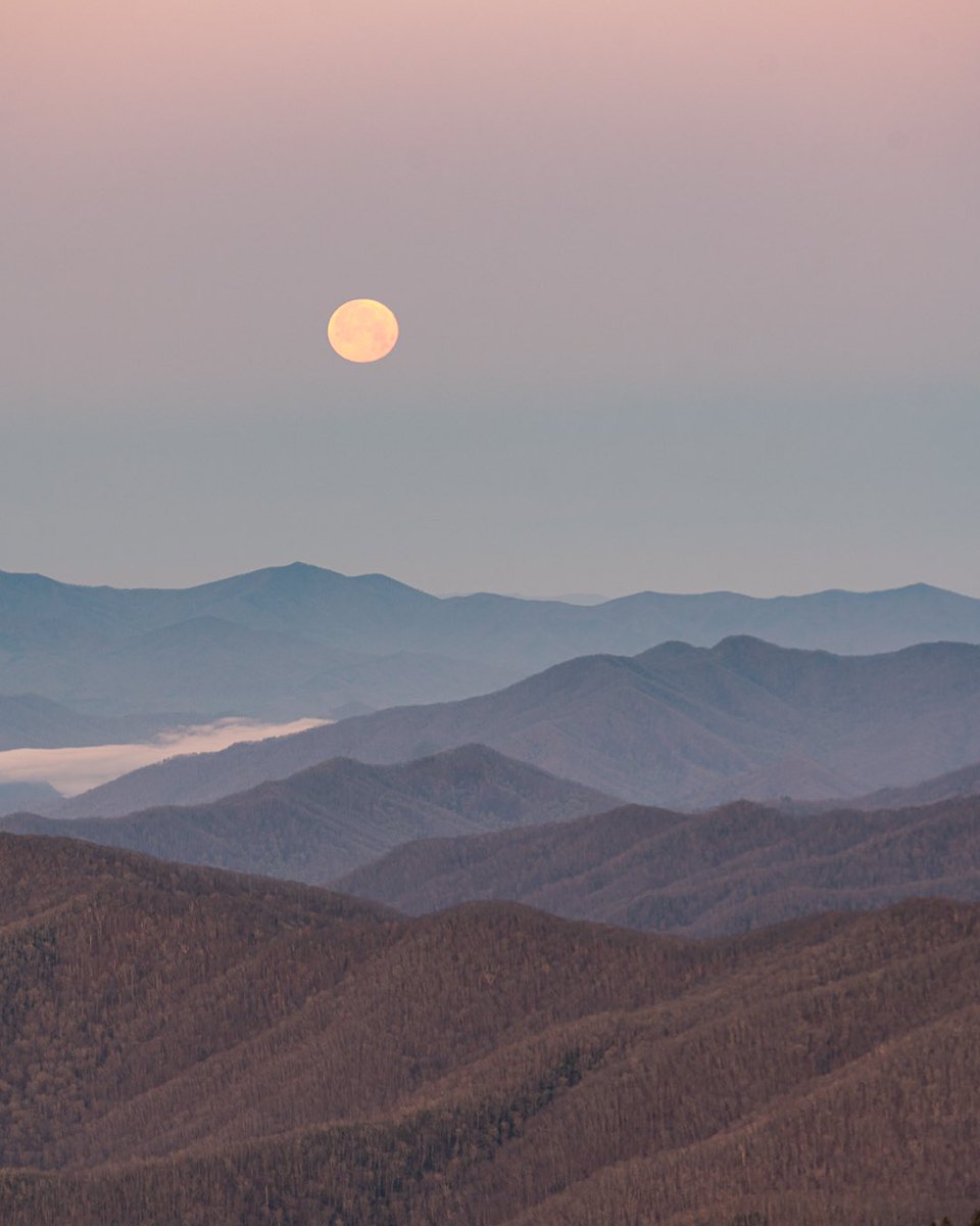 A few looks at the Pink moon setting this morning