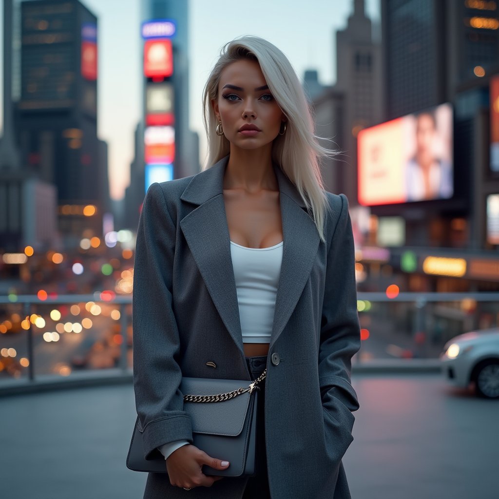 AIFashionChic's tweet image. 👗 Her elegance doesn’t lean in.
It holds ground.
#OfficeChic #StrongSilence #CommandingStyle #PoisedAndPresent