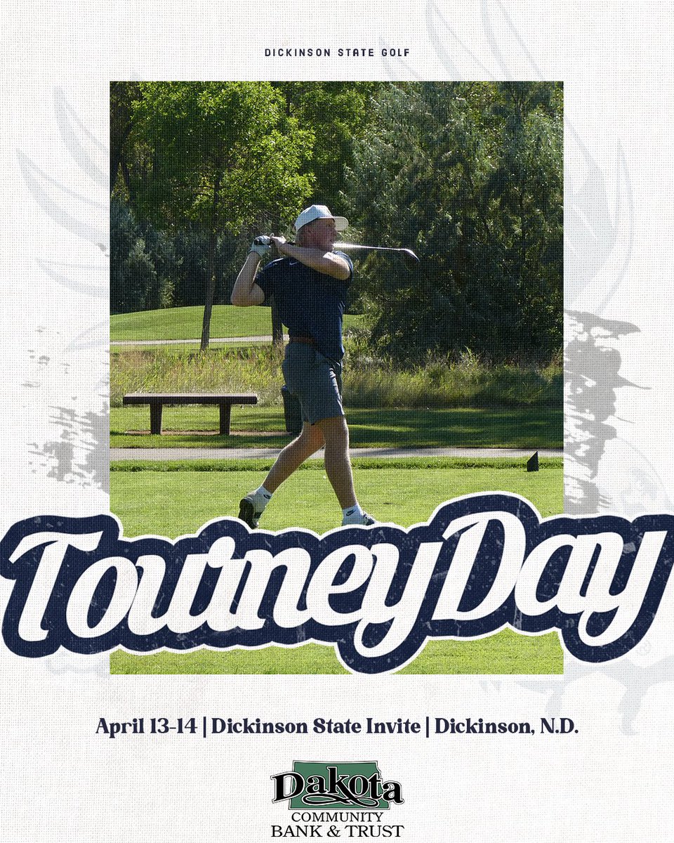 dsubluehawks's tweet photo. ⛳️| Blue Hawk Golf hosts the Dickinson State Invite today and tomorrow at Heart River Golf Course!

GGID: 25DSUINVITE

#HawksAreUp https://t.co/UEJQbWgsZ8