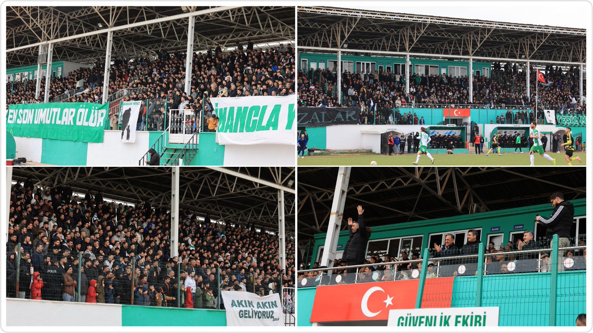 ahusta07's tweet photo. 🏆Şampiyonluğa yürümüyoruz, artık koşuyoruz. 
Yeşil Vartospor’u 4 golle geçtik!
⏳ Farkı 2 puan daha açarak son  3 haftaya 
⚪️🟢 4 puan farkla lider giriyoruz. 

Bu şehir artık kenetlendi...
Bu yoldan dönüş yok!
⚽️ Takımımıza ve 12 Bingölün 12. gücü 90 dk. susmayan büyük Bingöl Taraftarına teşekkür ediyorum. 🏆🧿🙏👏⚽️  
#12Bingölspor #YeşilBeyaz #ŞampiyonlukYolu
#TekHedefeTekYürek