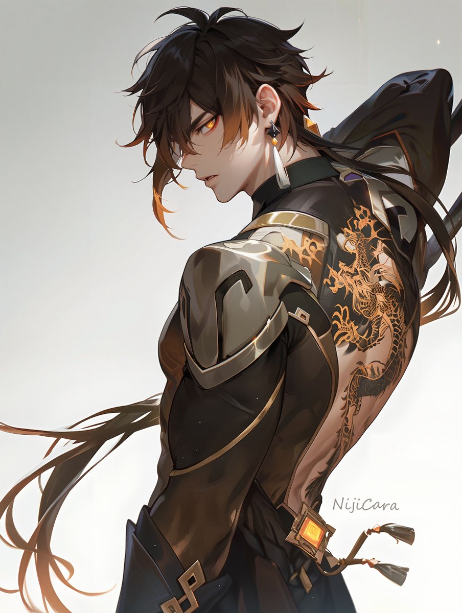 Etched in silence, guarded by a dragon’s soul.
#zhongli