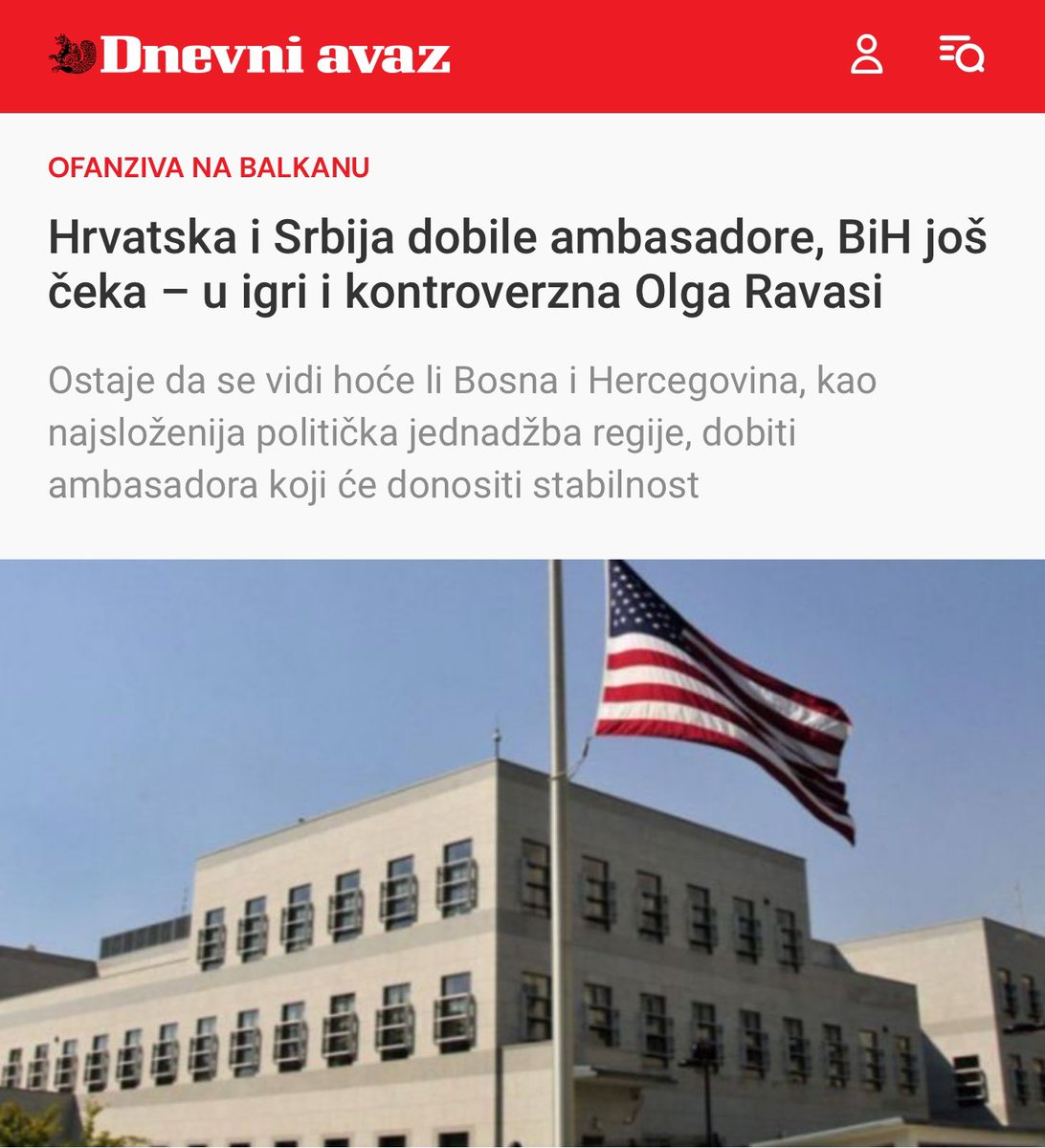Da nije malo frka političkom Sarajevu?
A valjao je Marfi i svi ostali unazad ambasadori koji su radili protiv srba?
Boli Olga ha, pa je zato “kontraverzna”?
Samo neka ona dođe, puna podrska za Olgu!