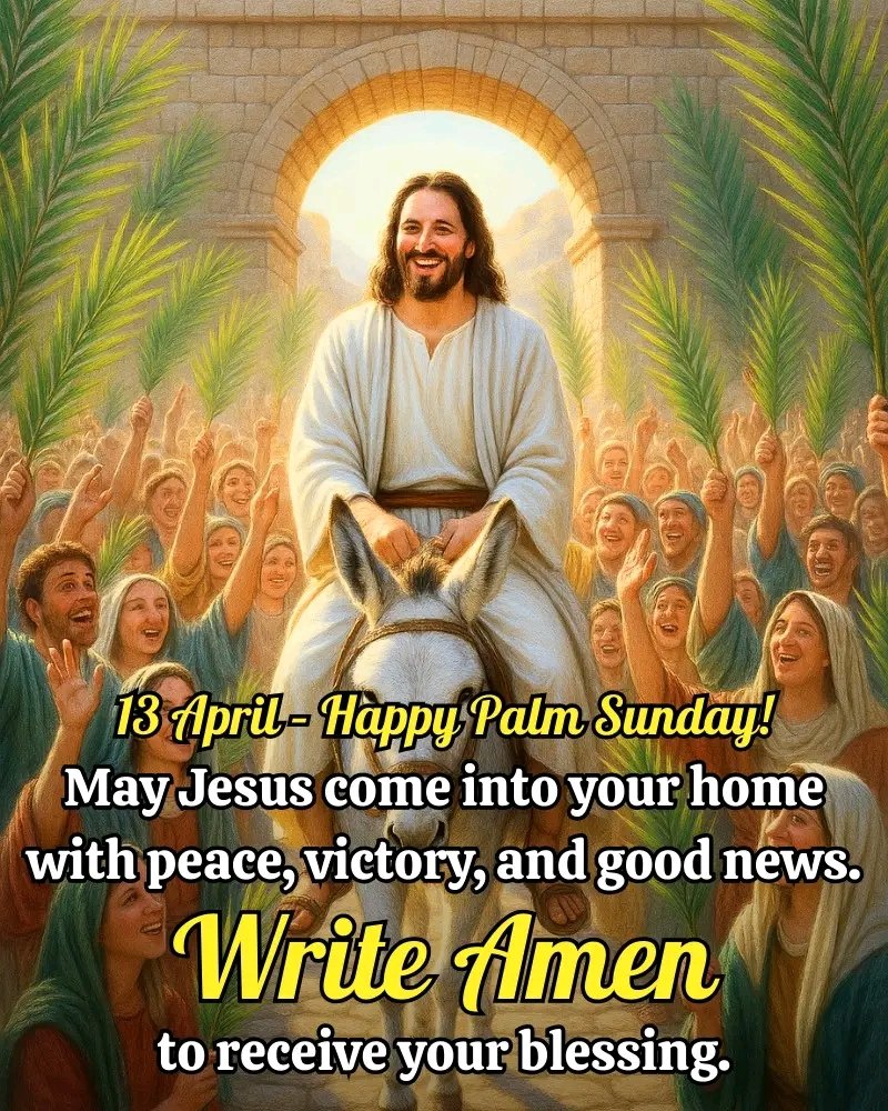 Amen 
#PalmSunday #JesusChrist