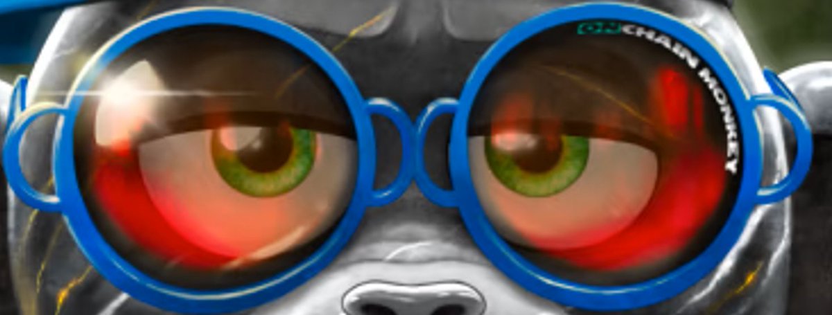 aja_crypto's tweet photo. @huuep Love the OCM shape goggles. Two OCM logo side by side. Such a creative art! my guess is more than 24 months https://t.co/z2Zs7DeQSt