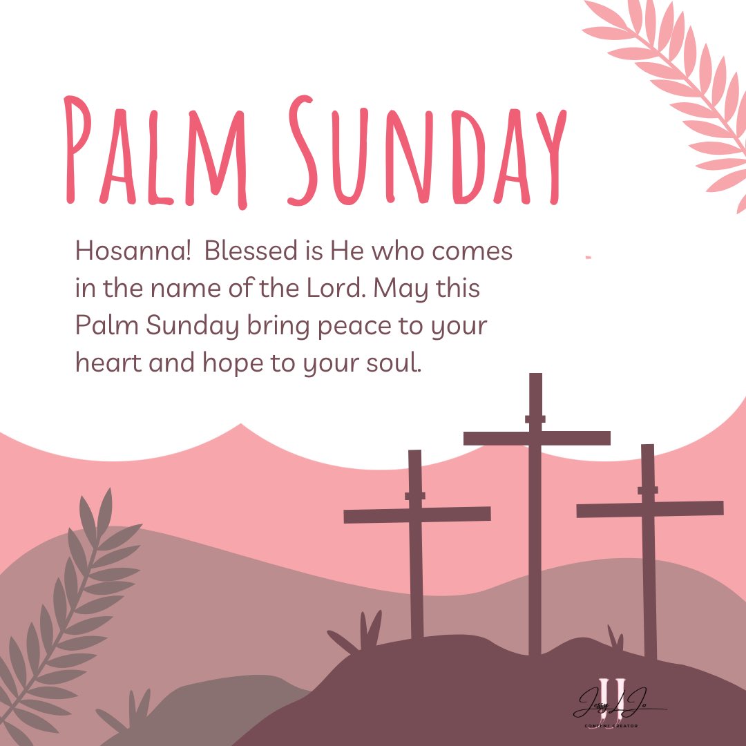 jessyljo's tweet photo. Today, we celebrate #PalmSunday, the beginning of Holy Week, a reminder of peace, humility, and unwavering faith.
“Blessed is He who comes in the name of the Lord.” May your heart be filled with hope and your spirit renewed.🙏🏼

#HolyWeek #Faith #Hosanna #Blessed #SundayBlessings https://t.co/eUB2hqPltP