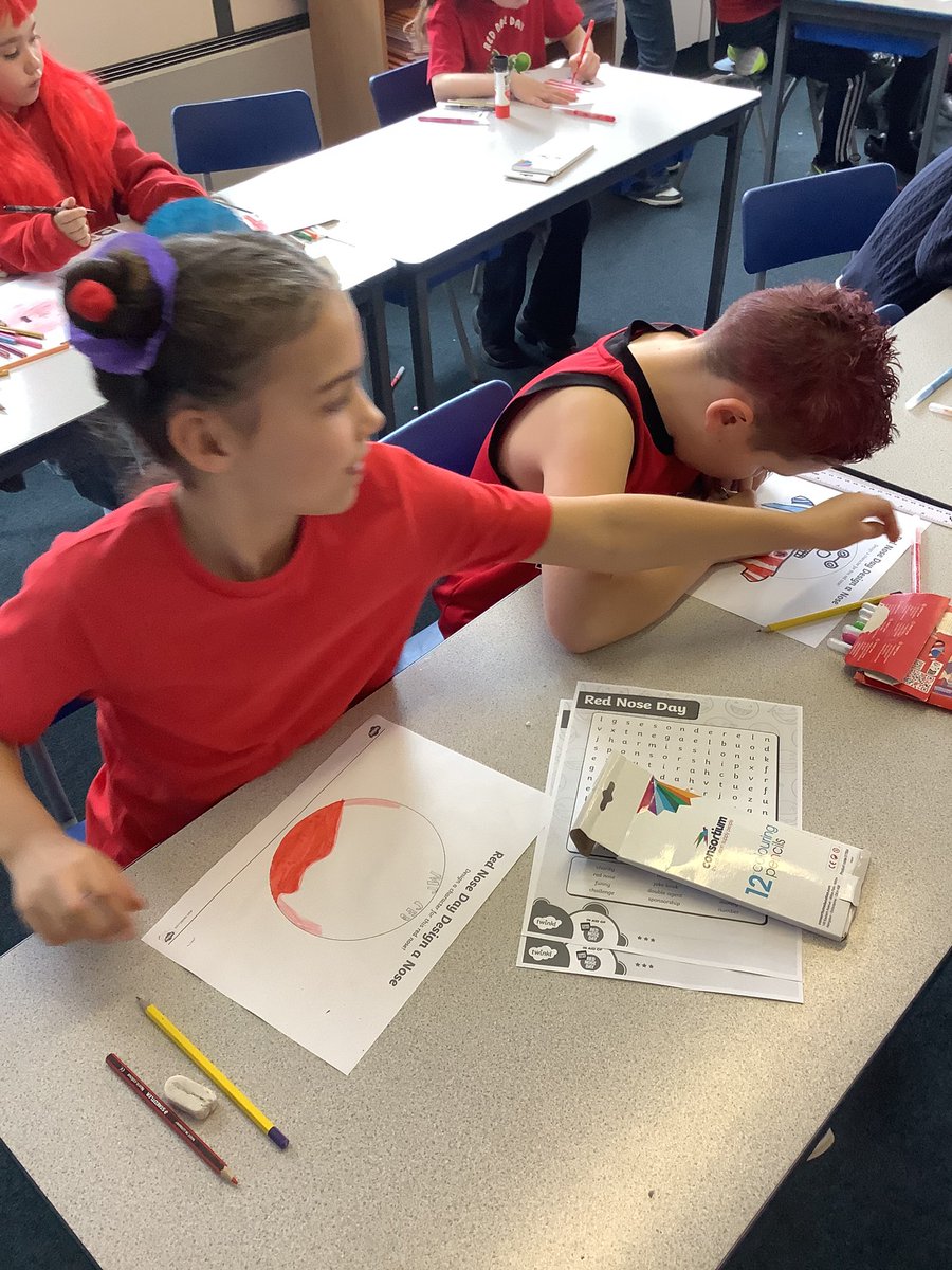 Mr___Mills's tweet photo. Y4TM celebrating #ComicRelief #RedNoseDay 🔴🔴 https://t.co/2ip8Uej6wZ