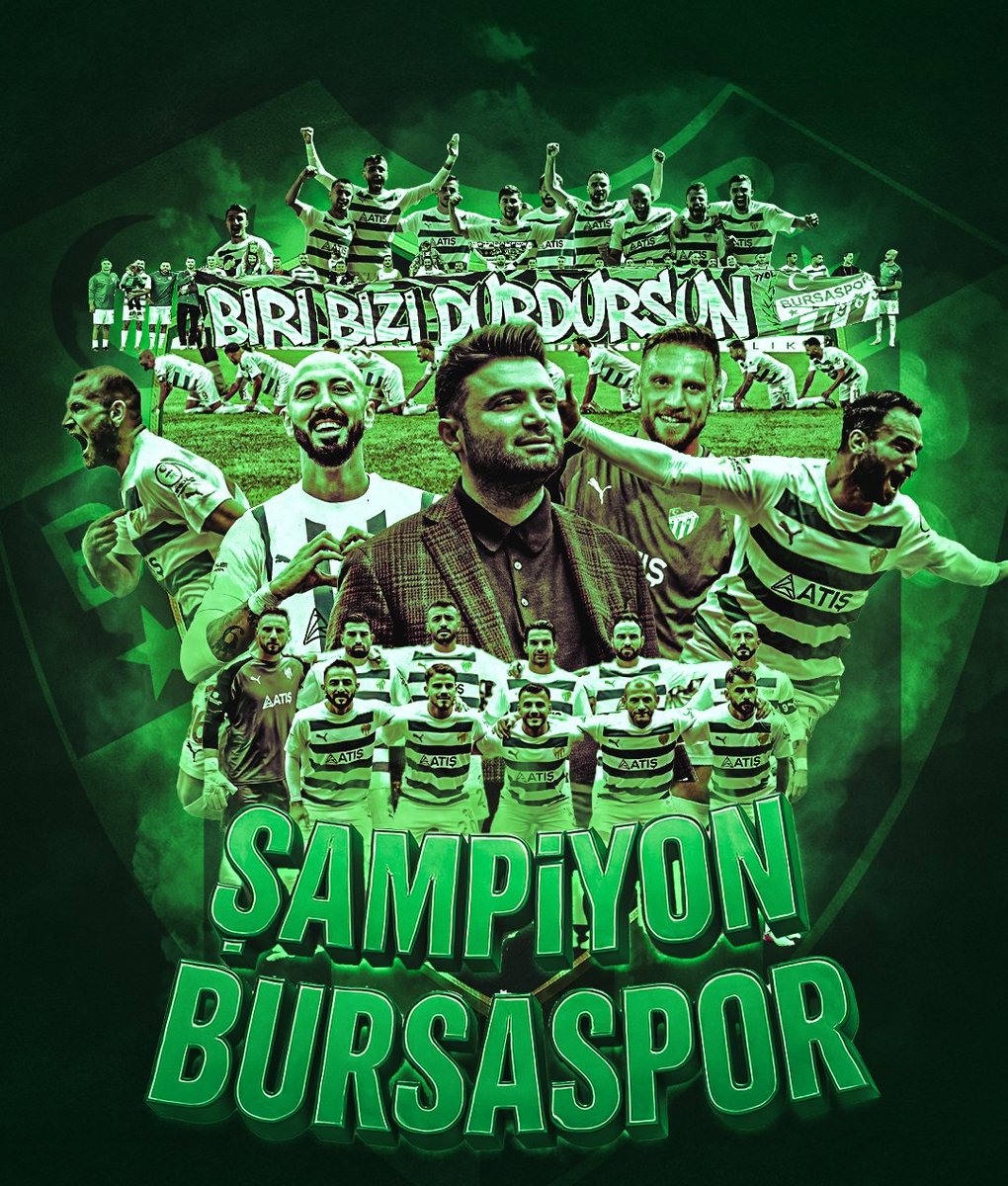 Bursaspor'umuz bir üst lige çıkmaya hak kazanıyor! Şampiyon Bursaspor ! Çok Yaşa Bursaspor !