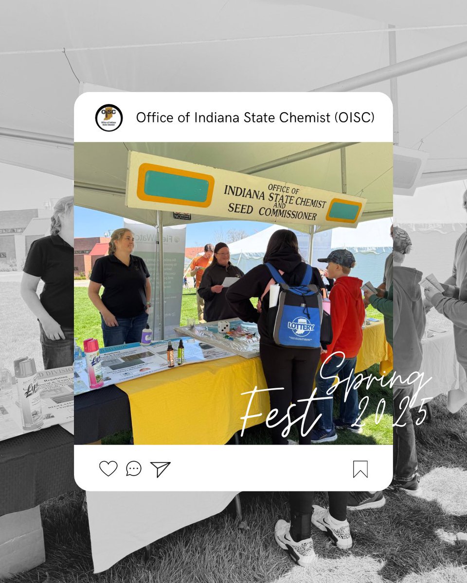IndianaChemist's tweet image. Thank you to everyone who stopped by our booth at Purdue Springfest 2025! #indianachem #SpringFest2025 #OISC
