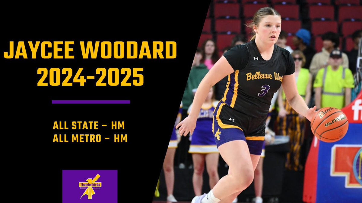 Bellevue West Girls Basketball (@ladytbirdbball) on Twitter photo Sophomore Guard <a href="/jaycee_woodard/">Jaycee Woodard</a> averaged 7.2 ppg and made 52 three pointers this season shooting a state best 47%. She was recognized as Honorable Mention All-State and All-Metro. Sophomore Guard <a href="/jaycee_woodard/">Jaycee Woodard</a> averaged 7.2 ppg and made 52 three pointers this season shooting a state best 47%. She was recognized as Honorable Mention All-State and All-Metro.