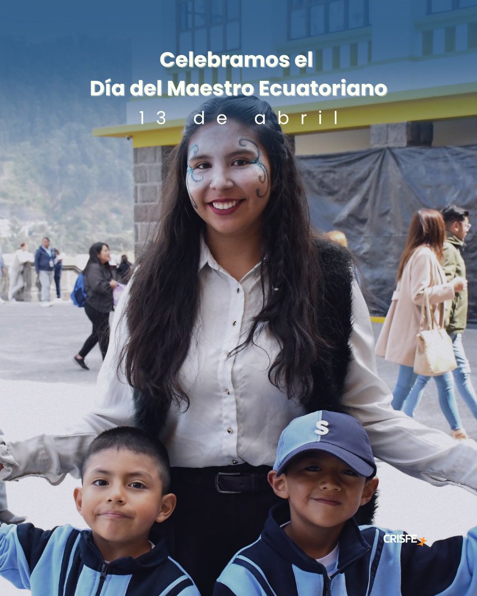¡Feliz Día del Maestro Ecuatoriano! ✍🏻

Hoy reconocemos el esfuerzo de quienes nos acompañan en el camino del aprendizaje dejando una huella en cada estudiante. ✨

Gracias por enseñarnos y ser parte fundamental del esfuerzo por Transformar al Ecuador a través de la Educación. 🇪🇨