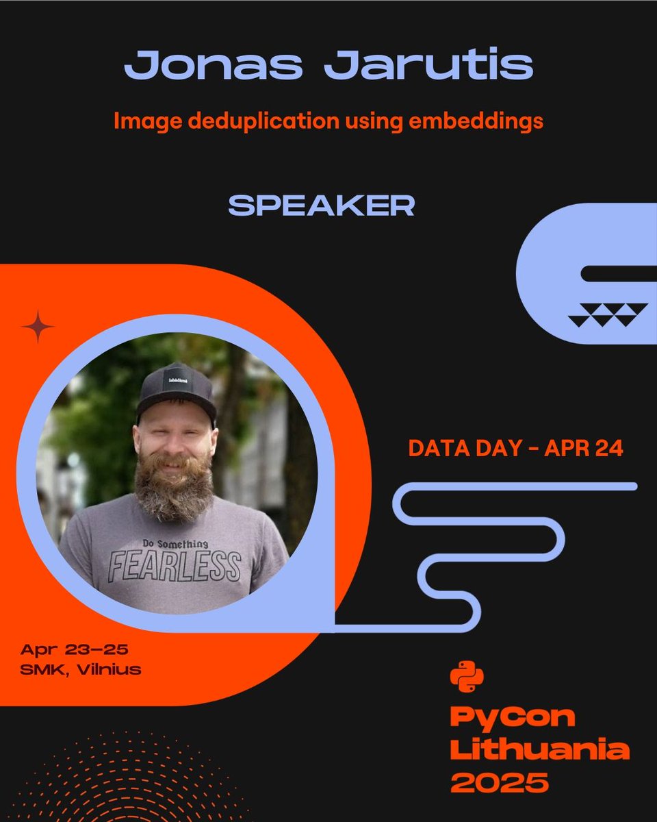 The heat of PyConLT2025 has melted this week’s snow in Vilnius! 🚀 Check out these awesome speakers for Data Day (Apr 24):

🔹 Pietro Peterlongo – Time Series Forecasting
🔹 Siddharth Gupta – Deploy Apps like a Pro with Streamlit
🔹 Ed Crewe – Cutting Scraping Cloud Costs
🔹