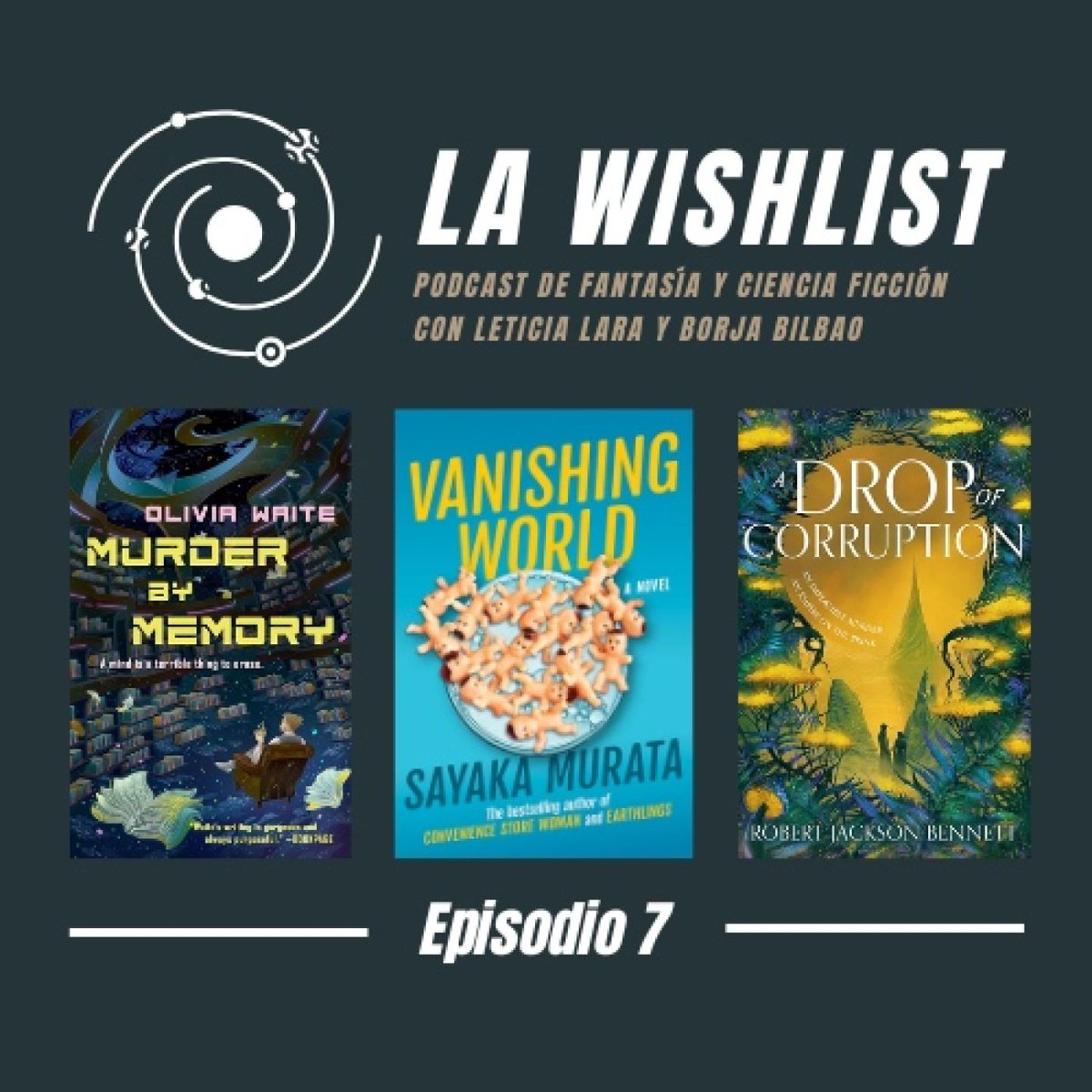 Esteban Bentancour (@estebentancour) on Twitter photo En el ep.7 de <a href="/LaWishlistPod/">La Wishlist</a>, <a href="/Borja_Bilbao/">Borja Bilbao (en Bluesky con mismo nombre)</a> y <a href="/MLeticiaLara/">Leticia Lara, la Letipedia</a> siguen presentando libros de ci fi y fantasía aún no anunciados en castellano.
Un «cozy mistery» en una nave generacional.
Ci fi bizarra japonesa
Y «Attack on Titan» meets «Sherlock Holmes»
buff.ly/tGPpXS1 En el ep.7 de <a href="/LaWishlistPod/">La Wishlist</a>, <a href="/Borja_Bilbao/">Borja Bilbao (en Bluesky con mismo nombre)</a> y <a href="/MLeticiaLara/">Leticia Lara, la Letipedia</a> siguen presentando libros de ci fi y fantasía aún no anunciados en castellano.
Un «cozy mistery» en una nave generacional.
Ci fi bizarra japonesa
Y «Attack on Titan» meets «Sherlock Holmes»
buff.ly/tGPpXS1
