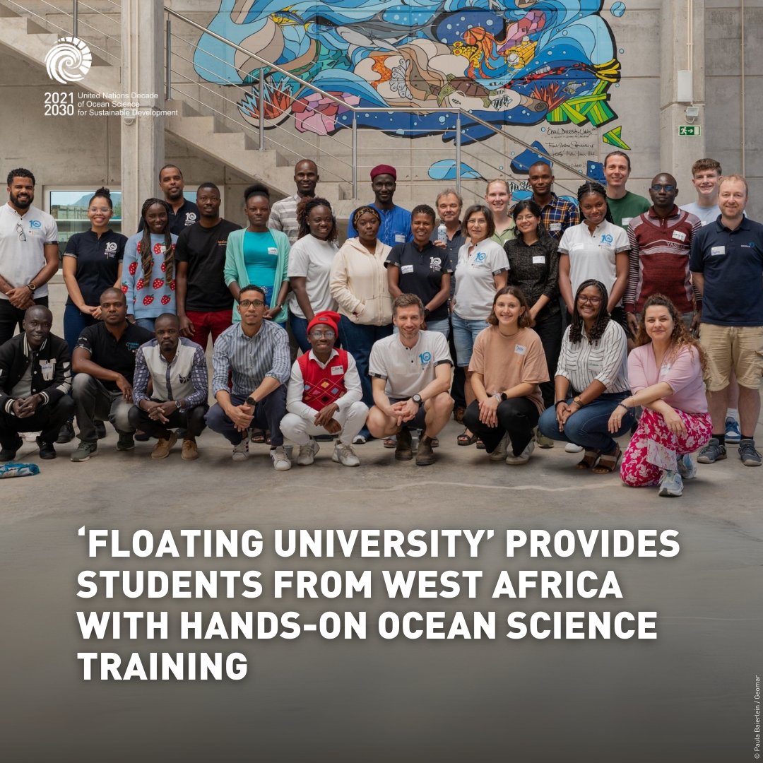 This week, as part of the #OceanDecade WASCAL project, a research vessel set sail from Cabo Verde on a special expedition led by <a href="/GEOMAR_en/">GEOMAR_en</a>: on board are 13 Master’s students from West Africa who will experience marine research first-hand.

👉Read more: ow.ly/yYSb50VxmUc