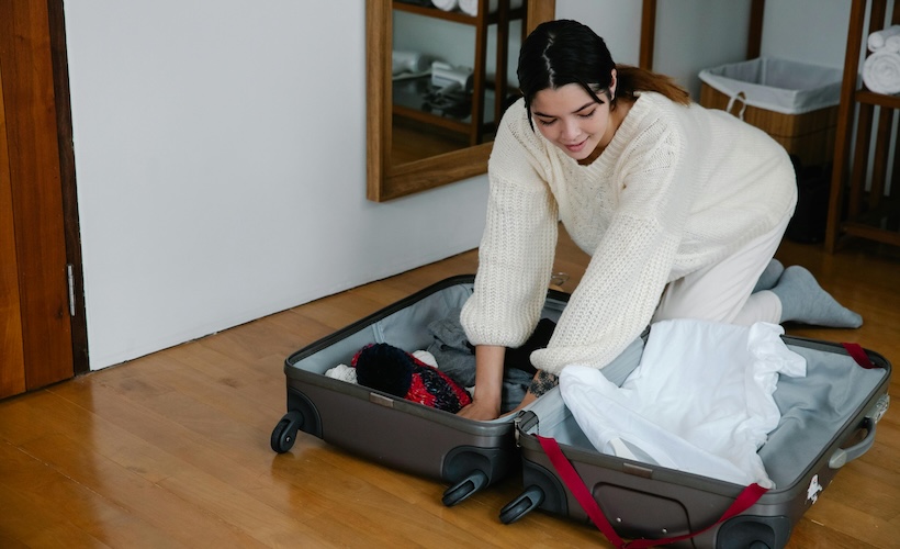 Reductress's tweet photo. Woman Brings Running Shoes on Vacation in Case She Has Time to Become a Completely Different Person: https://t.co/Uo9P6UyiCm https://t.co/xFeDPrtjcz