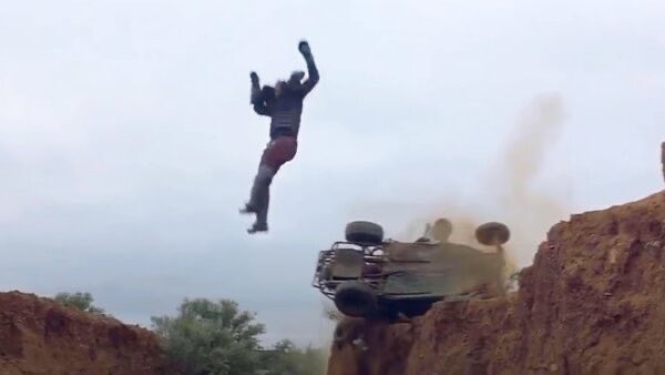 olsonbrucej's tweet photo. @TheCinesthetic Motorcycle stunt from The Road Warrior. https://t.co/mR8t1W6cO0
