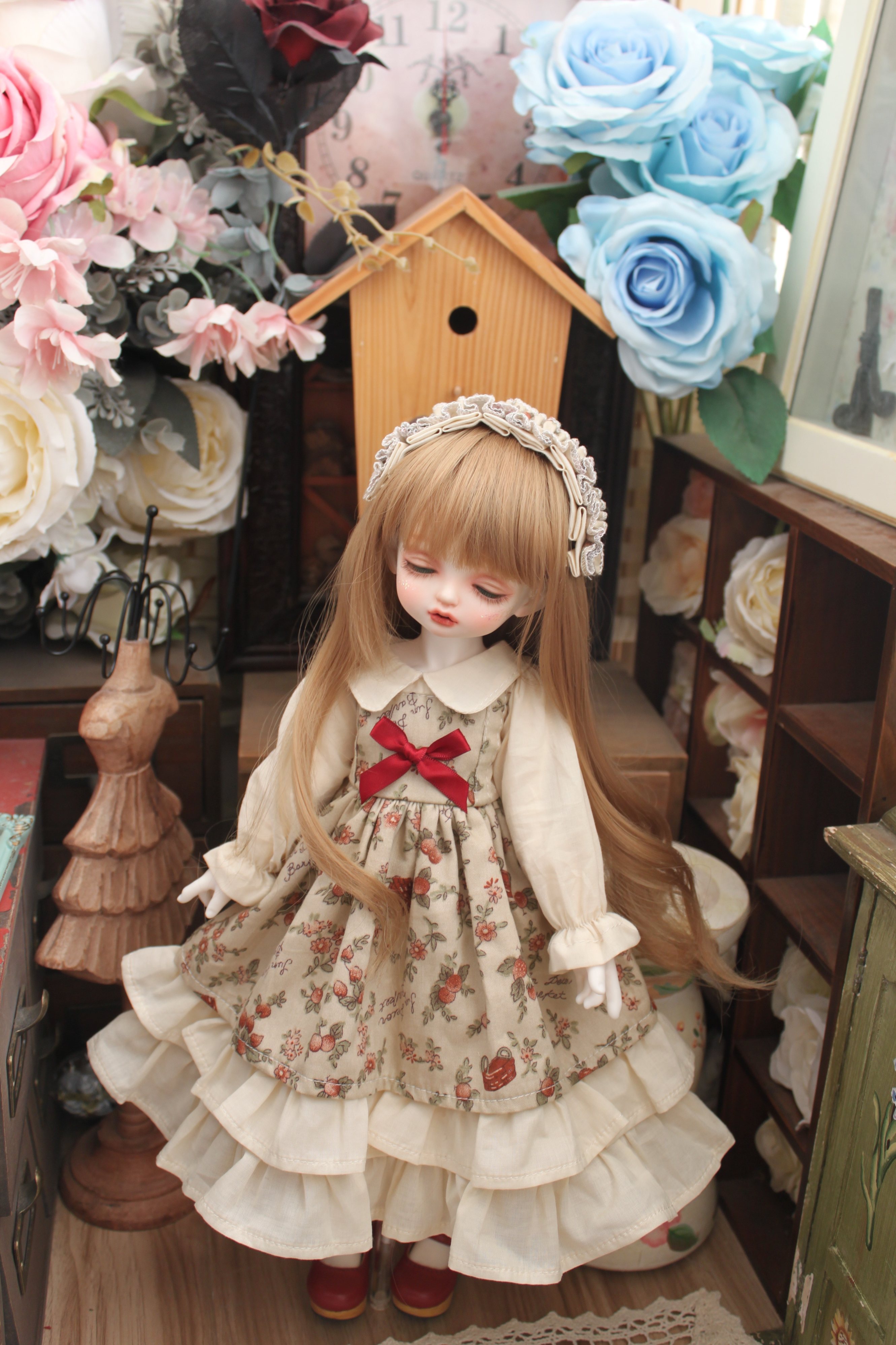ハンドメイド　ドールワンピース　ワンピース　100cm(5T) ドールワンピース - Search / X