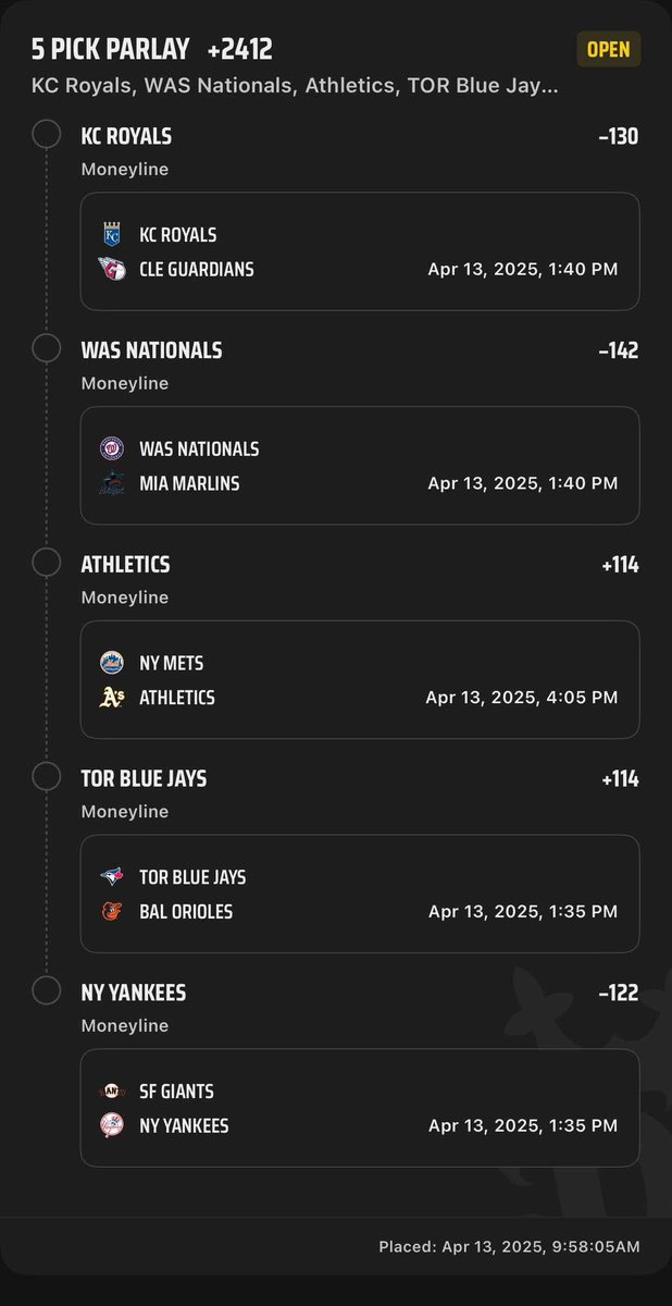 gptpicked's tweet photo. MLB Lotto (+2412)

#GamblingTwitter #GamblingCommunity #gamblingx https://t.co/yph9cfHYEz