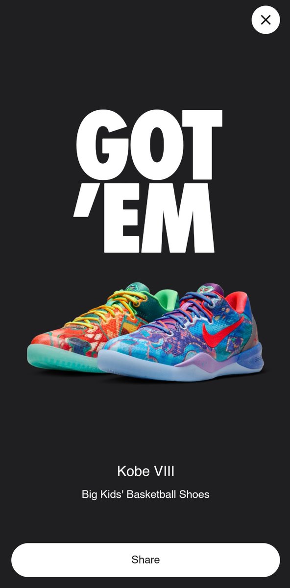 blackarson's tweet photo. @snkr_twitr Congrats! Me too https://t.co/wAEYzSA4Mr