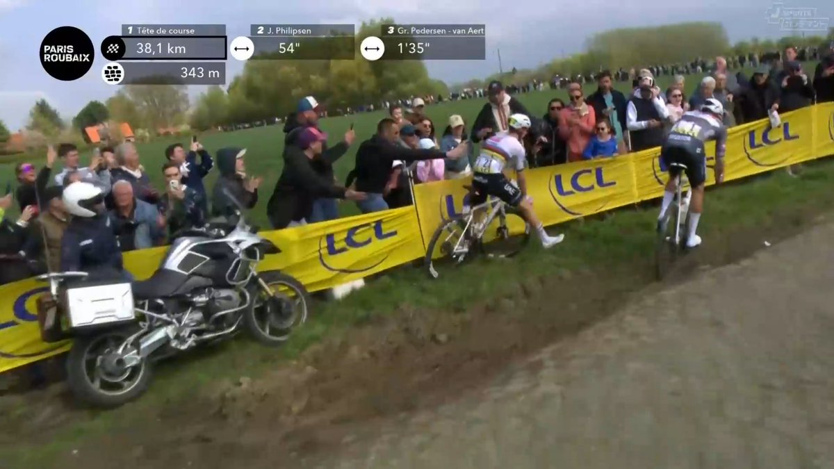 BikeNewsMag's tweet photo. ポガチャルうああああああ
#ロードレース #ロードバイク #パリルーベ #ParisRoubaix #PR25 #jspocycle https://t.co/Wvn66bD6lG