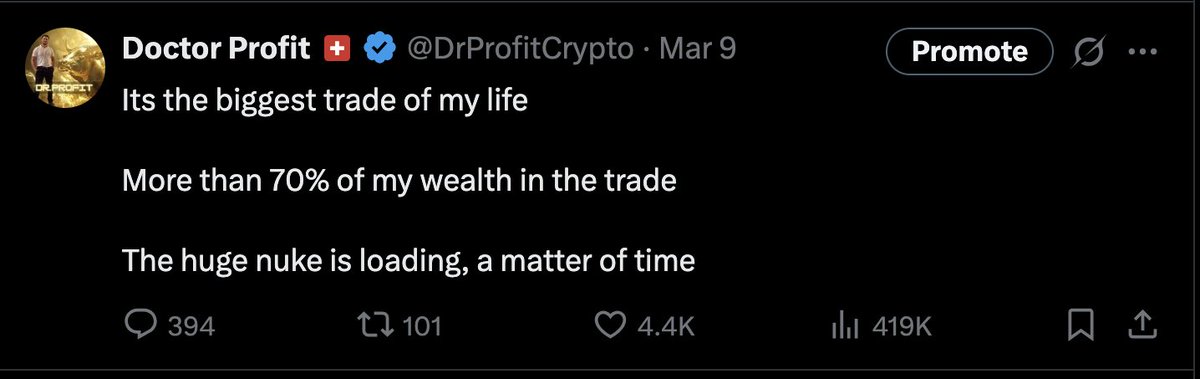 GavinvanStaden7's tweet photo. @DrProfitCrypto Bears indeed paying the price now. https://t.co/lmFK8IMHPt
