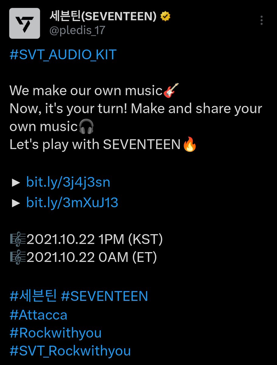 gembyulhosh's tweet photo. @caratstalk Funfact Era attacca bapak produser kita uji pernah nyuruh carat bikin lagu sendiri nder😍 cari aja #SVT_AUDIO_KIT semua carat auto jd komposer🤍 https://t.co/WnUKxKVSTY