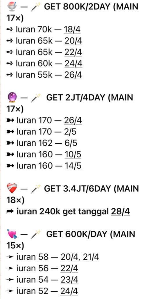 cjarcoal's tweet photo. Malamm gais!! Avail opslot arisan menurun by rose buanyakk banget niii guyss buat bulan ini sama bulan depan, get terdekat tgl 18, minatt bisa pc aja langsungg #zonauang 12

https://t.co/SETpe2CO9Y https://t.co/qZRTcrN5Oa