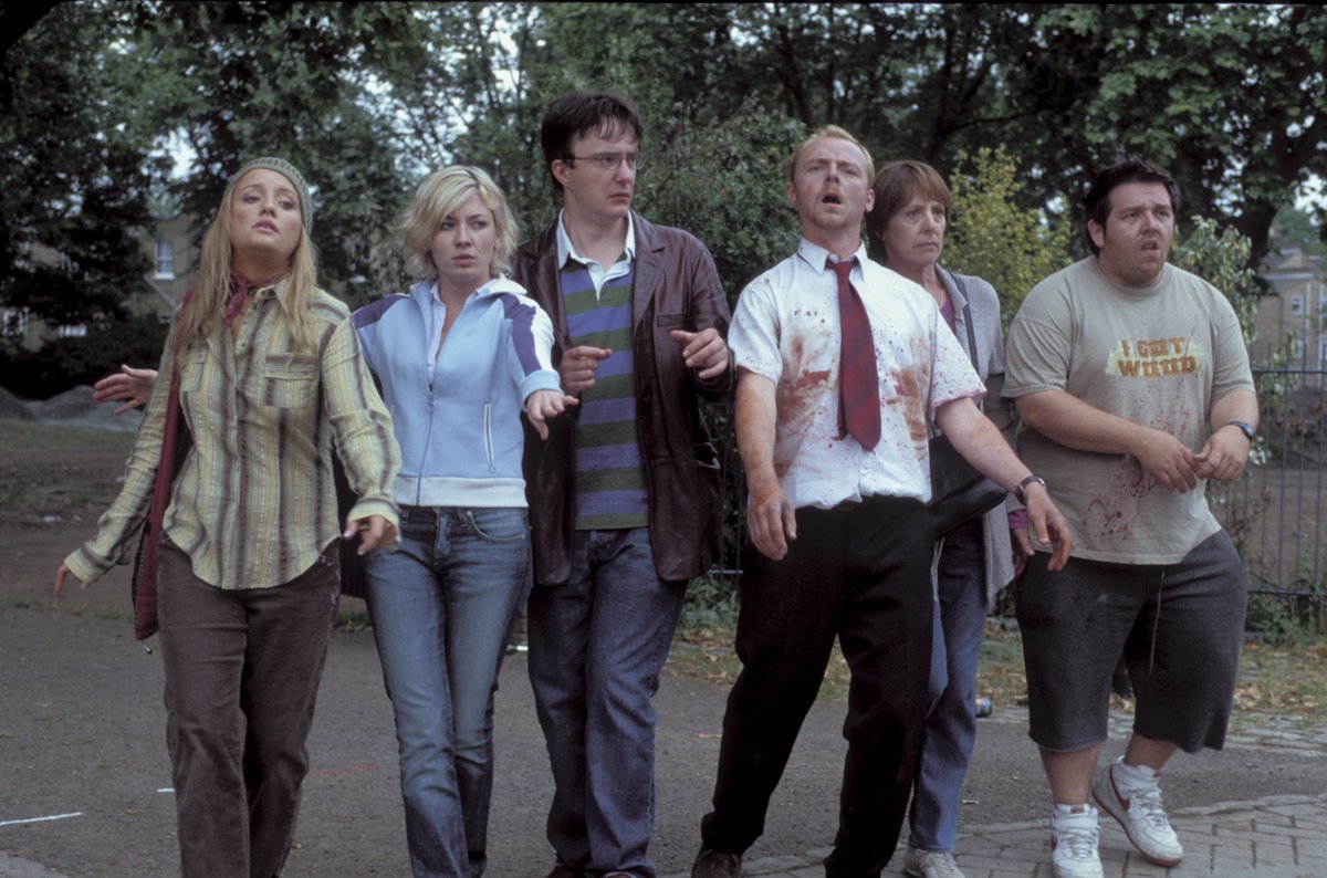 ATRightMovies's tweet photo. SHAUN OF THE DEAD was released 21 years ago this week. Acclaimed as one of the great British comedies and the first part in Edgar Wright’s Cornetto Trilogy, the behind-the-scenes story is a slice of Fried Gold…

1/38 https://t.co/cUNcTfovJw