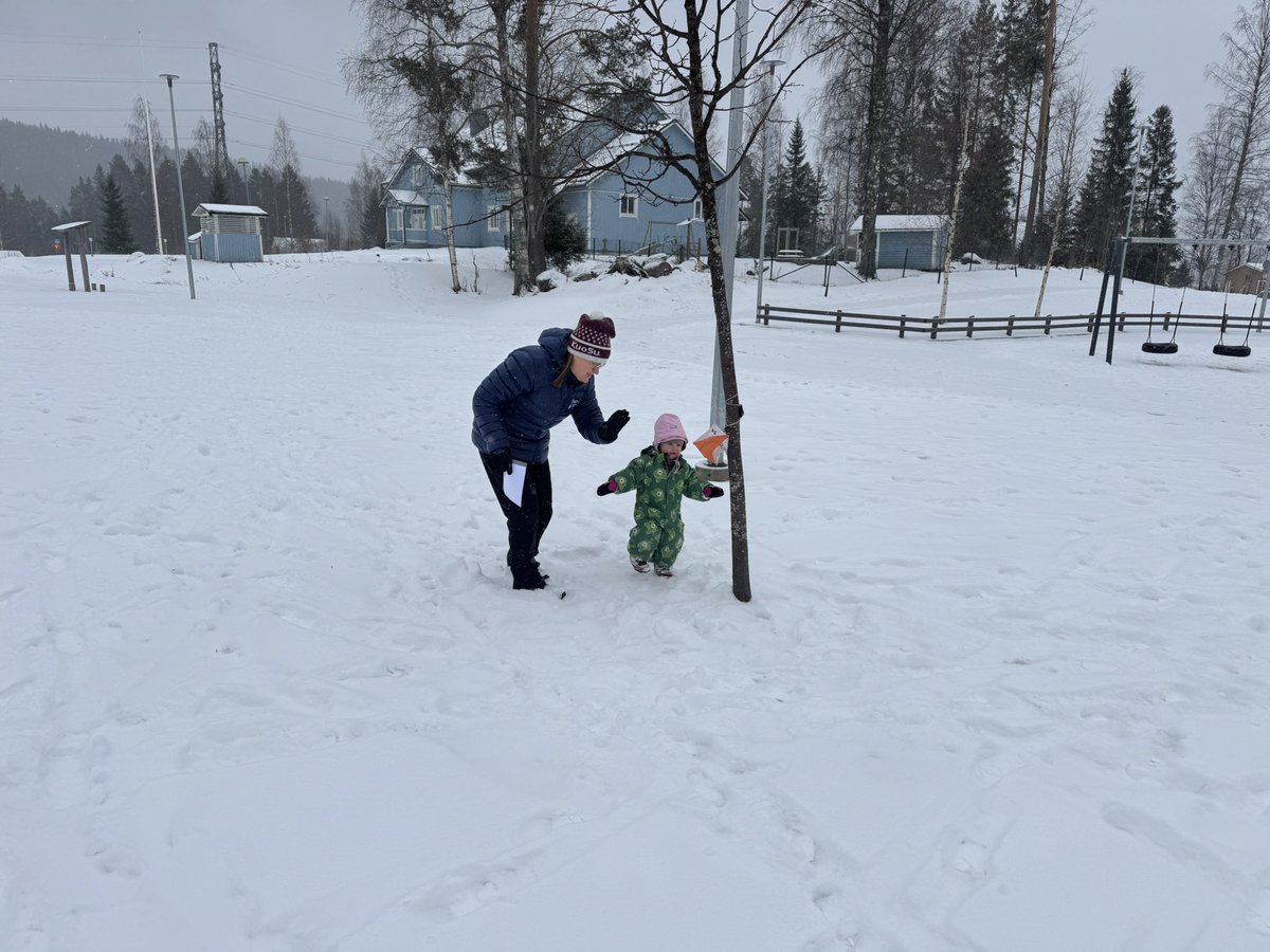 Suunnistusta neljännessä sukupolvessa,takatalven Kuopiossa. #kuopio #suunnistus #luonto #woc #tahko