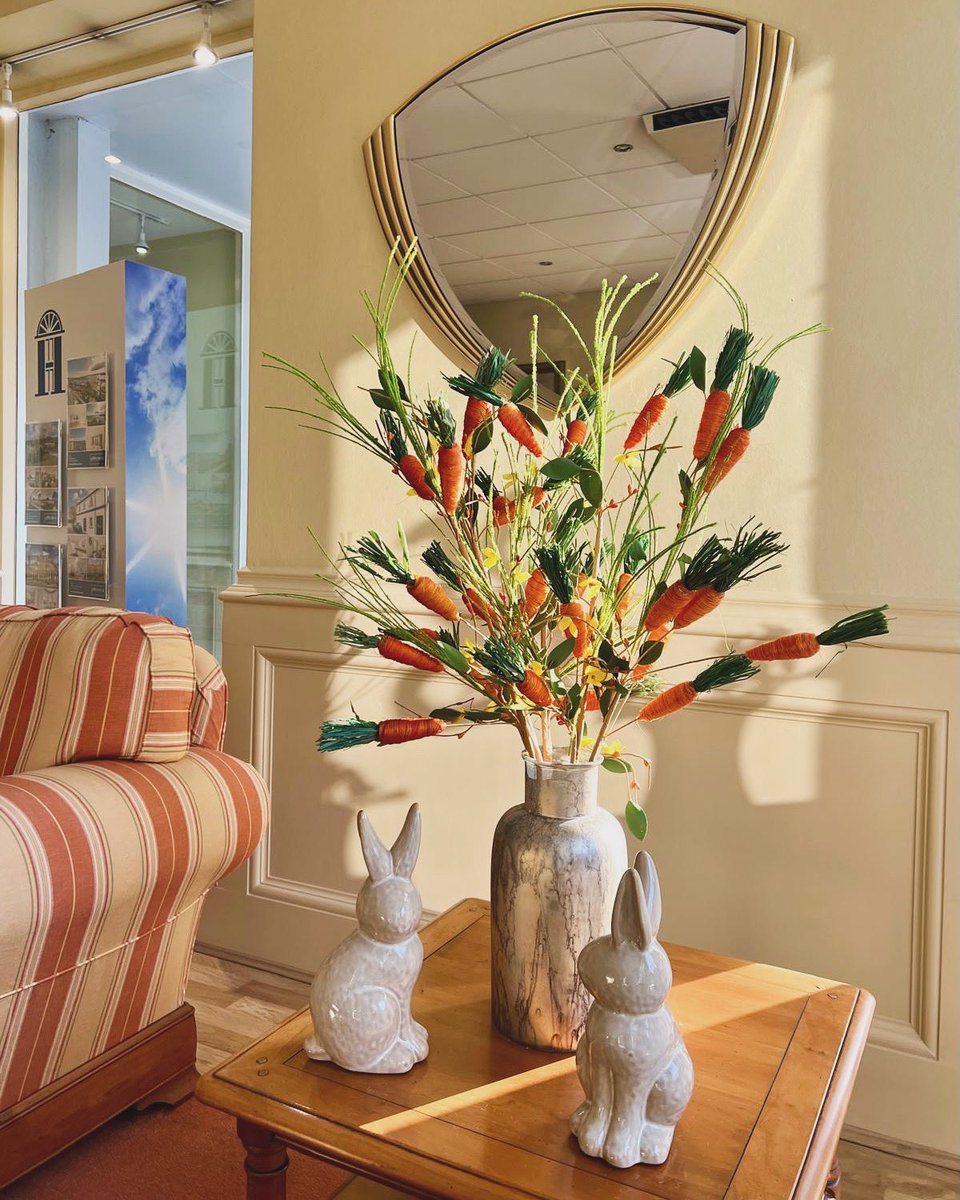 john_couch's tweet image. We hope you're having a lovely Sunday 💐 Our office has been Easter-fied, complete with a carrot arrangement! 🥕🐰 Have you decorated your home for Easter? 🌼

#officedecorations #easterdecorations #estateagentsuk #torquay #englishriviera #torbay