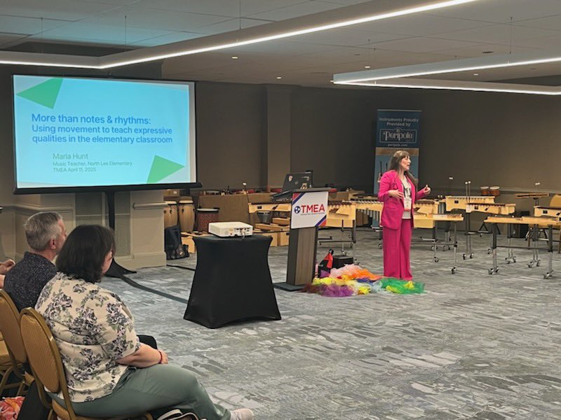 We are so proud of our music teacher Mrs. Hunt for presenting at the state music conference this weekend! She presented a session on movement &amp; music to teachers from all across the state of Tennessee!
