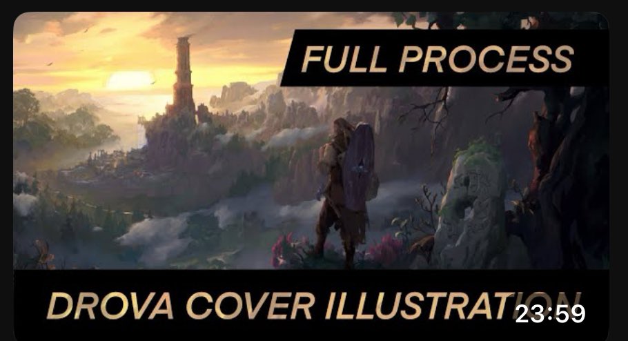 New Video, process for the Drova Cover Art!
Link in bio or florianheroldart on YouTube!