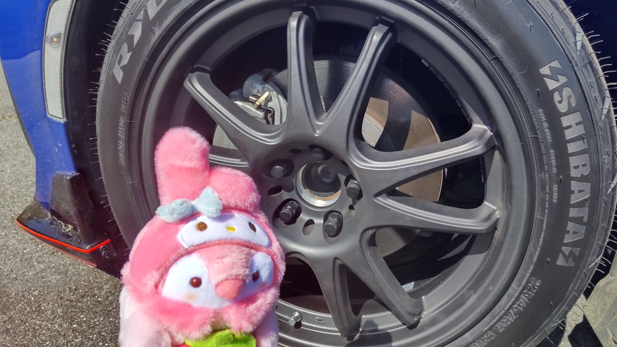 シバタイヤでえらいものだなぁ
#コウペンちゃん 
#シバタイヤ