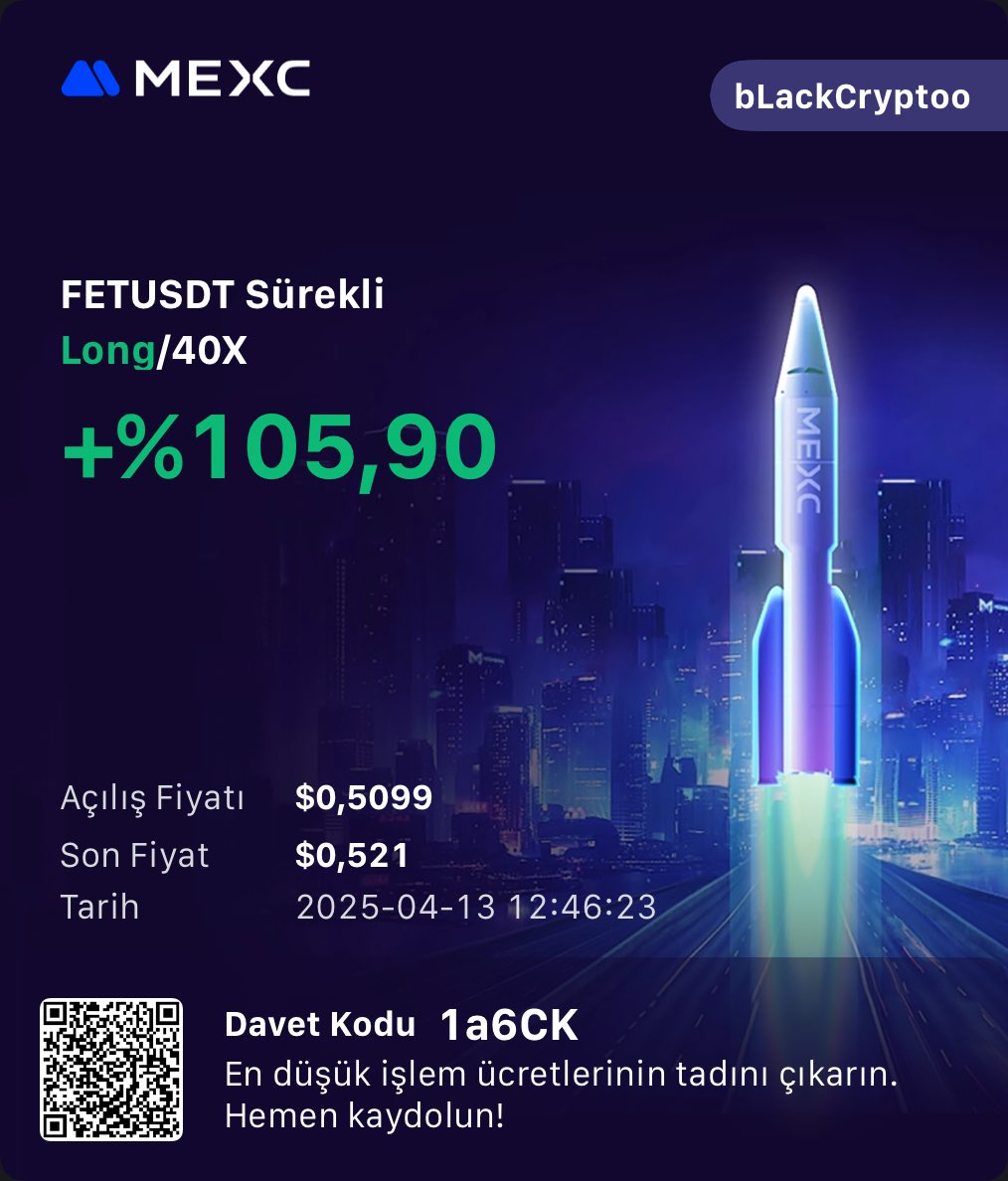 Pazar kahvaltı paralarını aldık biz daha almayan varsa onlara da günaydın 🎉
Çok para lazım diyen arkadaşlar #işlem takibi için telegram kanalımıza bekliyoru🙃
#Bitcoin #crypto #coin #mexc #dolar #altın #Futures