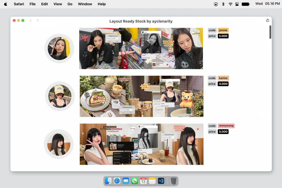 any interaction will be apreciated, thankyou! 

みんな ─ !
aycley membawa layout ready stock CLEARANCE SALE dengan harga tertera yang bisa kamu take via DM atau WA!

bisa made by req juga, payment all e-wallet dan qris ৻(  •̀ ᗜ •́  ৻) 

#zonajajan #zonauang