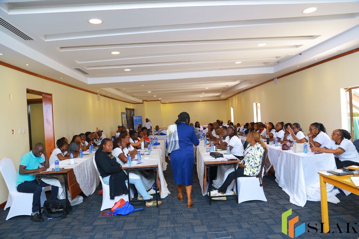 schlibrarianske's tweet photo. In a powerful session, Mrs. Patricia Chebet, University Librarian at Kabarak University, highlighted the importance of aligning school library services with the school curriculum. 

#SLAKatThikaGreenGolf
#SLAKWorkshop https://t.co/Iwh6VdqCXp