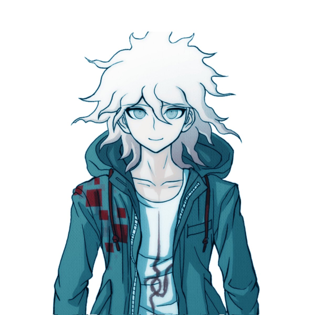 Banolumiffee's tweet photo. Danganronpa but nothing changes except nagito is slightly tinted blue https://t.co/9AmjK9mBh4