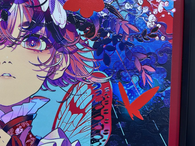 秋赤音先生の巡回展に行ってきました1番好きな作品も展示されてて嬉しかった…!とても好きな作家さんの展示に初めて行けたのがすごく嬉しかったし、先生のコメントと実物を見るとまた絵の印象が変わって、今回見に行ってよかったと心から感じた 