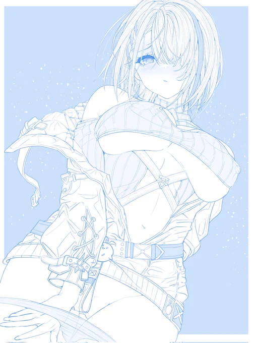 きょ、今日は…見せるだけ…だよ(AzurLane  Duisburg) 
