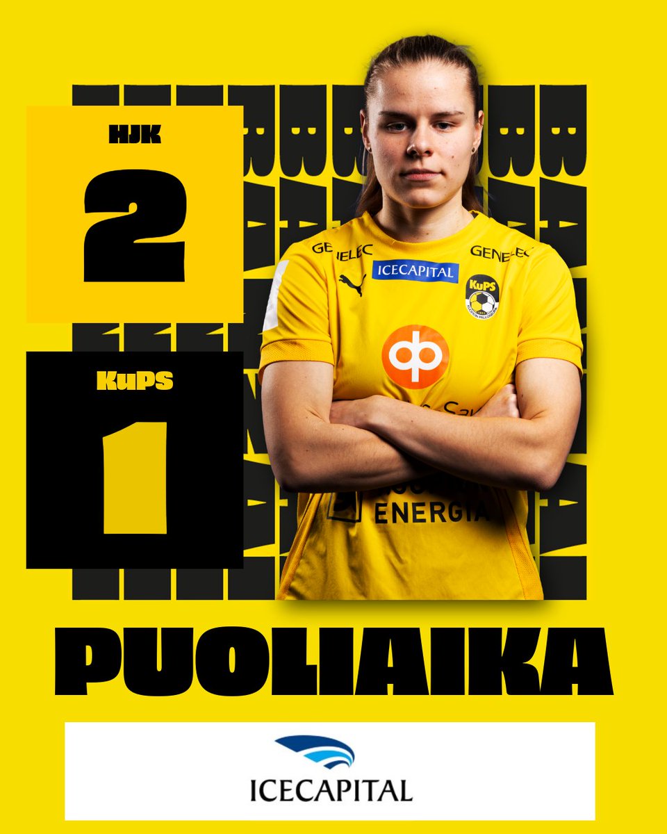 Kotijoukkueen johdossa tauolle. Kopista virtaa &amp; voittoon! 💪

#KuPS #KansallinenCup