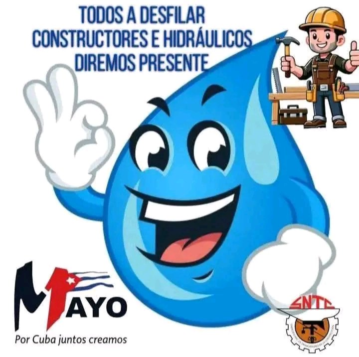 Los trabajadores Hidráulicos diremos presente en el desfile este 1ro de Mayo.
#CiegodeAvila
#DPRHCiego
<a href="/INRHCdeAvila/">Delegación Recursos Hidráulicos Ciego de Avila</a> 
<a href="/Edwindprh/">Edwin González González</a> 
<a href="/InrhCavMary/">Mary Carmen INRH Cav</a>
