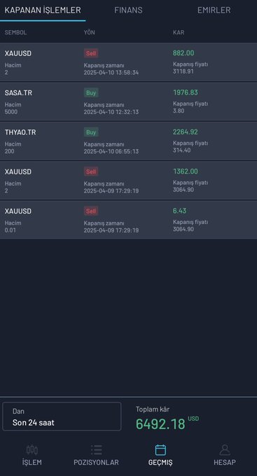 Bugün #BİST ve #ALTIN işlemlerinden kazançlarımızı aldık ne kazandık diye soranlara 6.492 Dolar  = 246.120,47 Türk lirası…
BİST piyasası hala çok canlı ve kazançlı zararda olan arkadaşlar yapmanız gereken belli sadece linkten bana ulaşmak herkese yardımcı olacağım dönüş