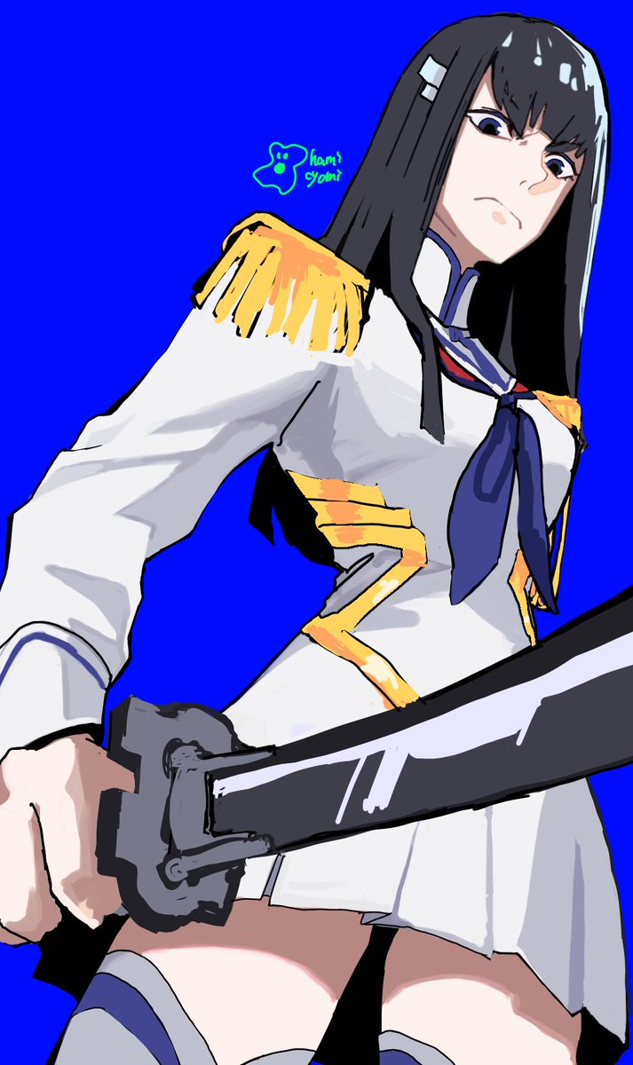 1時間半
#キルラキル　#killlakill #イラスト