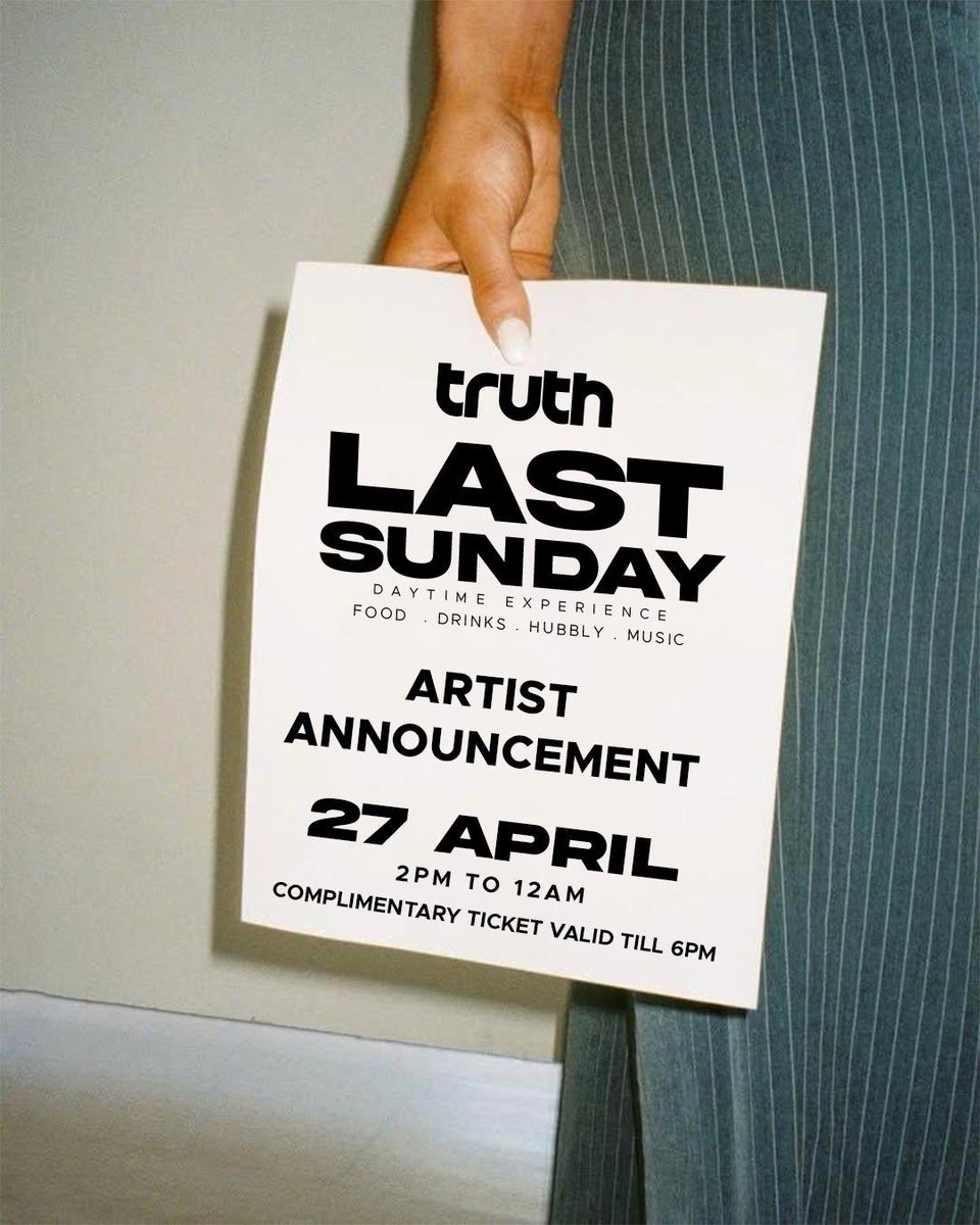 We will be rocking with P.H on the 27th of April on #LastSunday
Book your tables now on (083) 880-0989
Complimentary tickets here 🔥🔥

howler.co.za/lastsunday